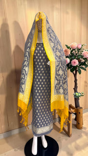Khaddi Georgette Banarasi Dress material - The Handlooms
