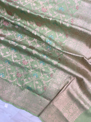 Pure Katan Silk Handloom Dupatta - The Handlooms