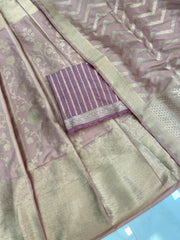 Pure Katan Silk Handloom Banarasi Lehenga - Stitched - The Handlooms