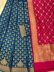 Pure Katan Silk Handloom Banarasi Lehenga - Stitched - The Handlooms