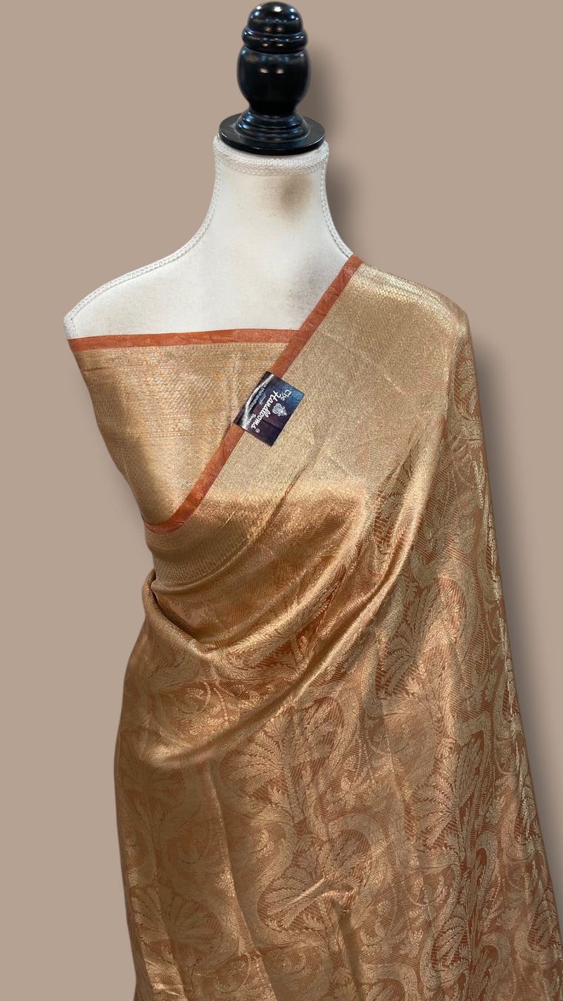 Pure Kora Tissue Tanchui Handloom Banarasi Saree