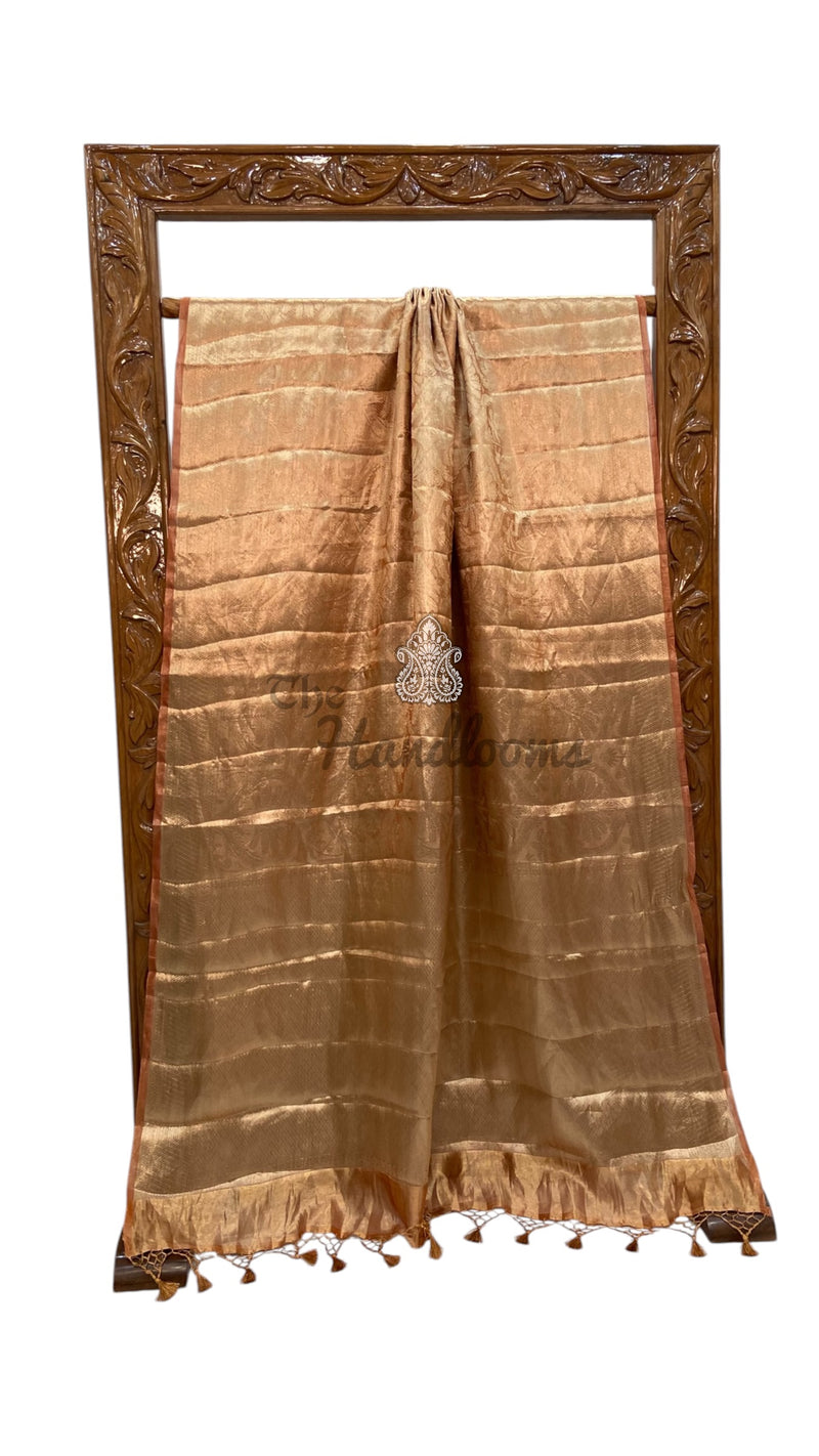 Pure Kora Tissue Tanchui Handloom Banarasi Saree