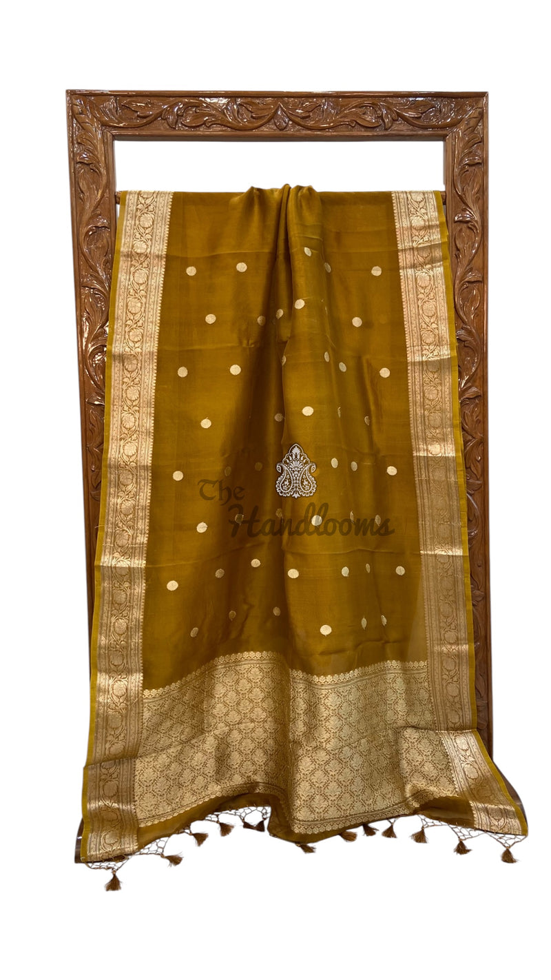 Pure Kora Handloom Banarasi Saree