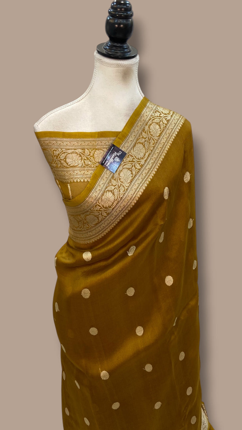 Pure Kora Handloom Banarasi Saree