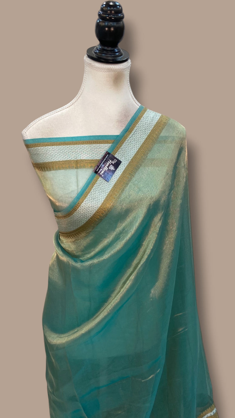 Pure Kora Tissue Handloom Banarasi Saree