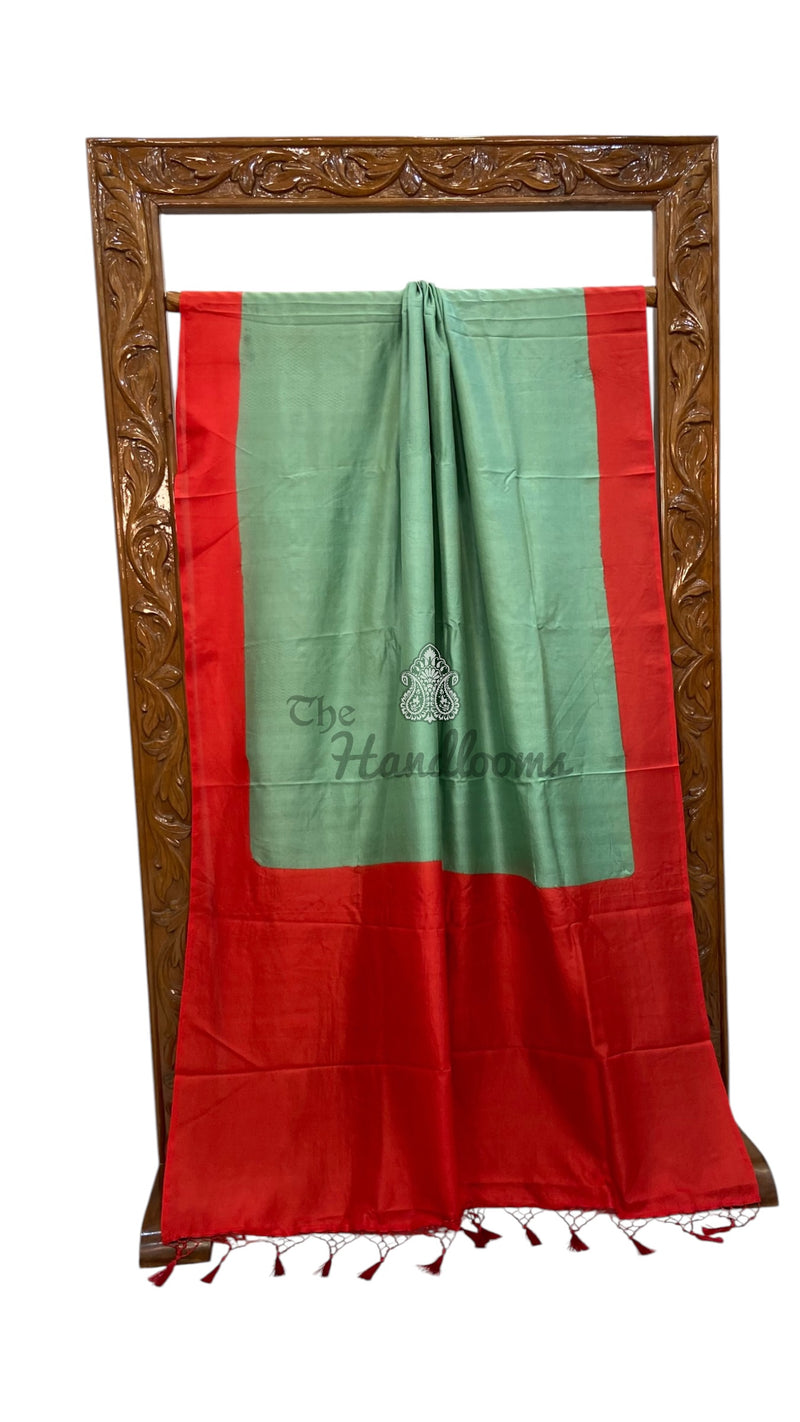Pure Katan Silk Handloom Banarasi Saree-Plain