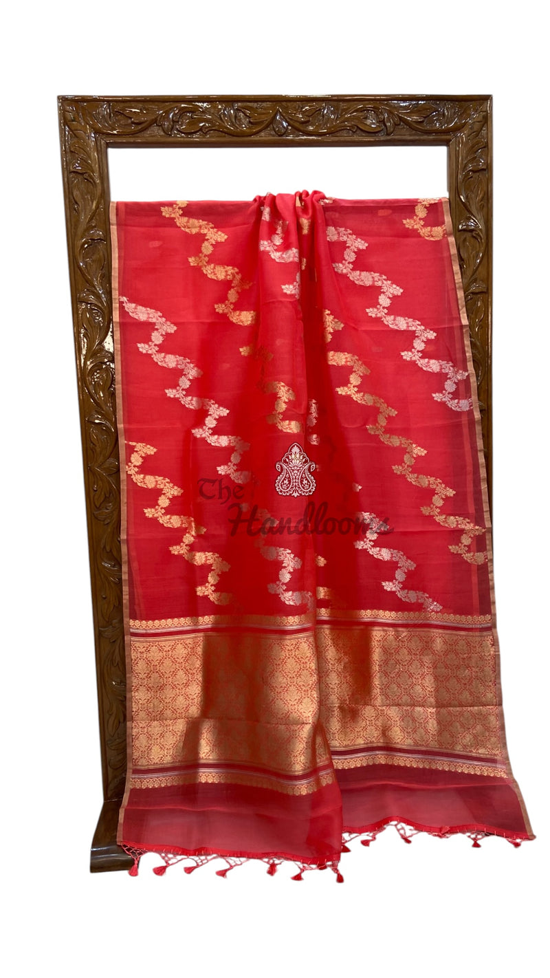 Pure Kora Handloom Banarasi Saree