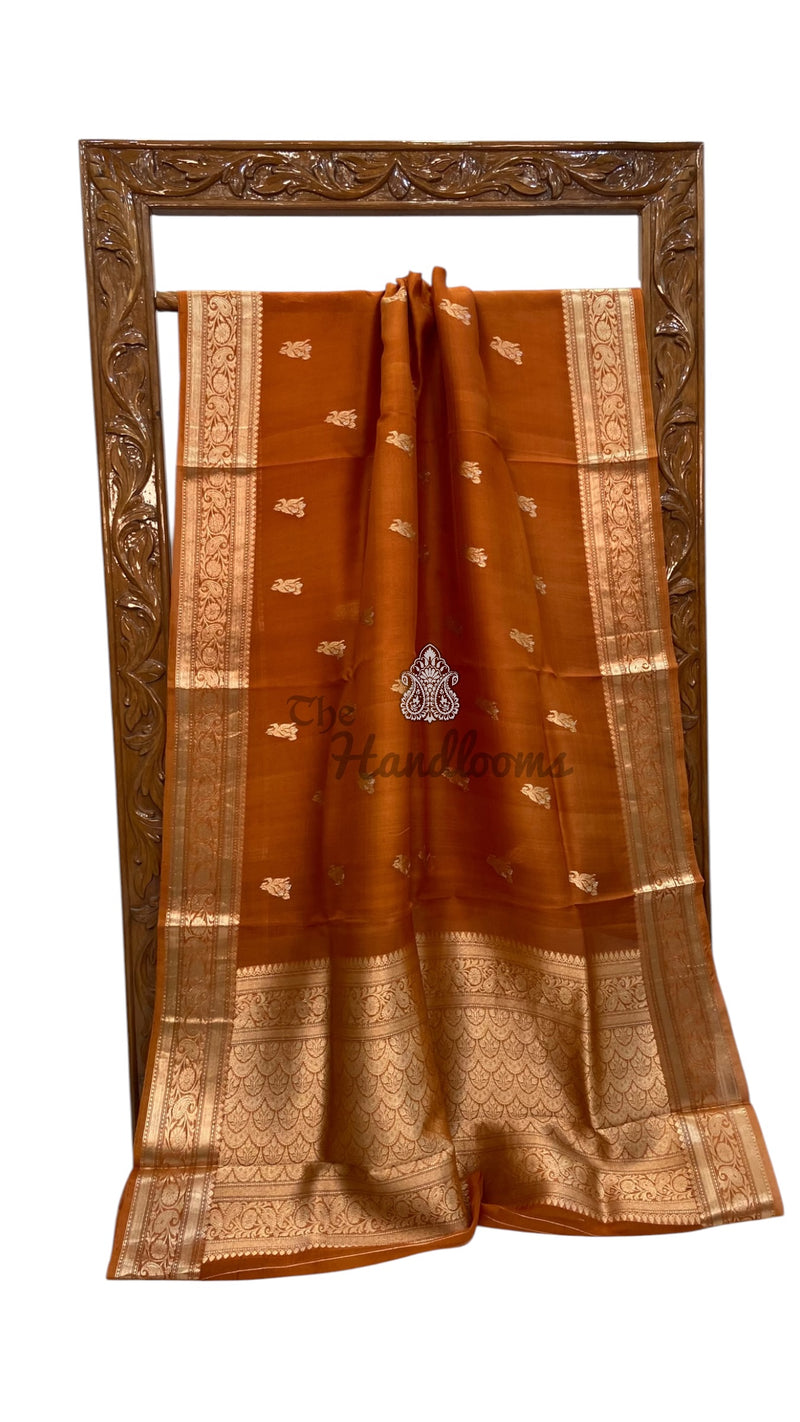 Pure Kora Handloom Banarasi Saree