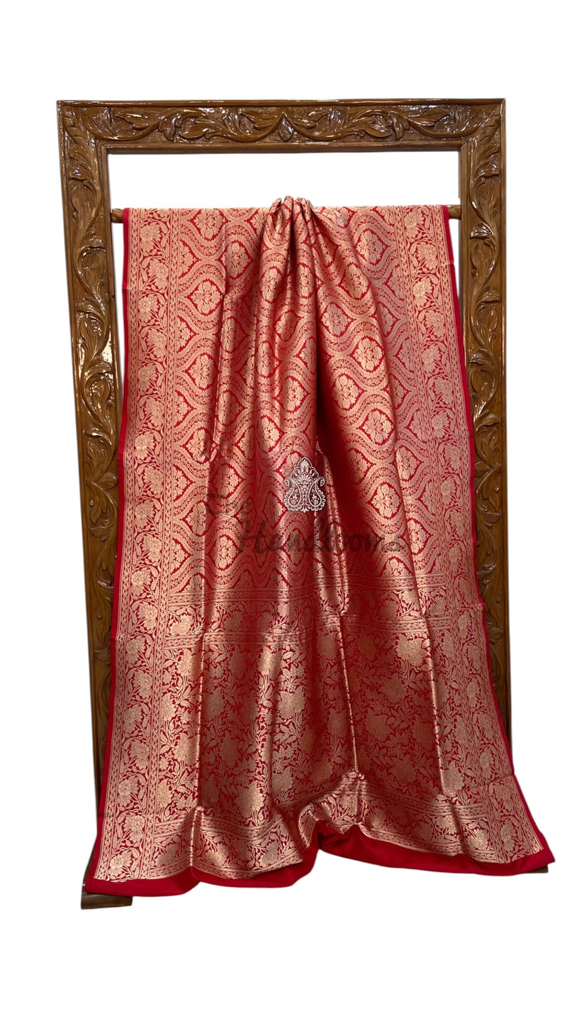 Pure Katan Silk Banarasi Handloom Saree - Tanchui Brocade
