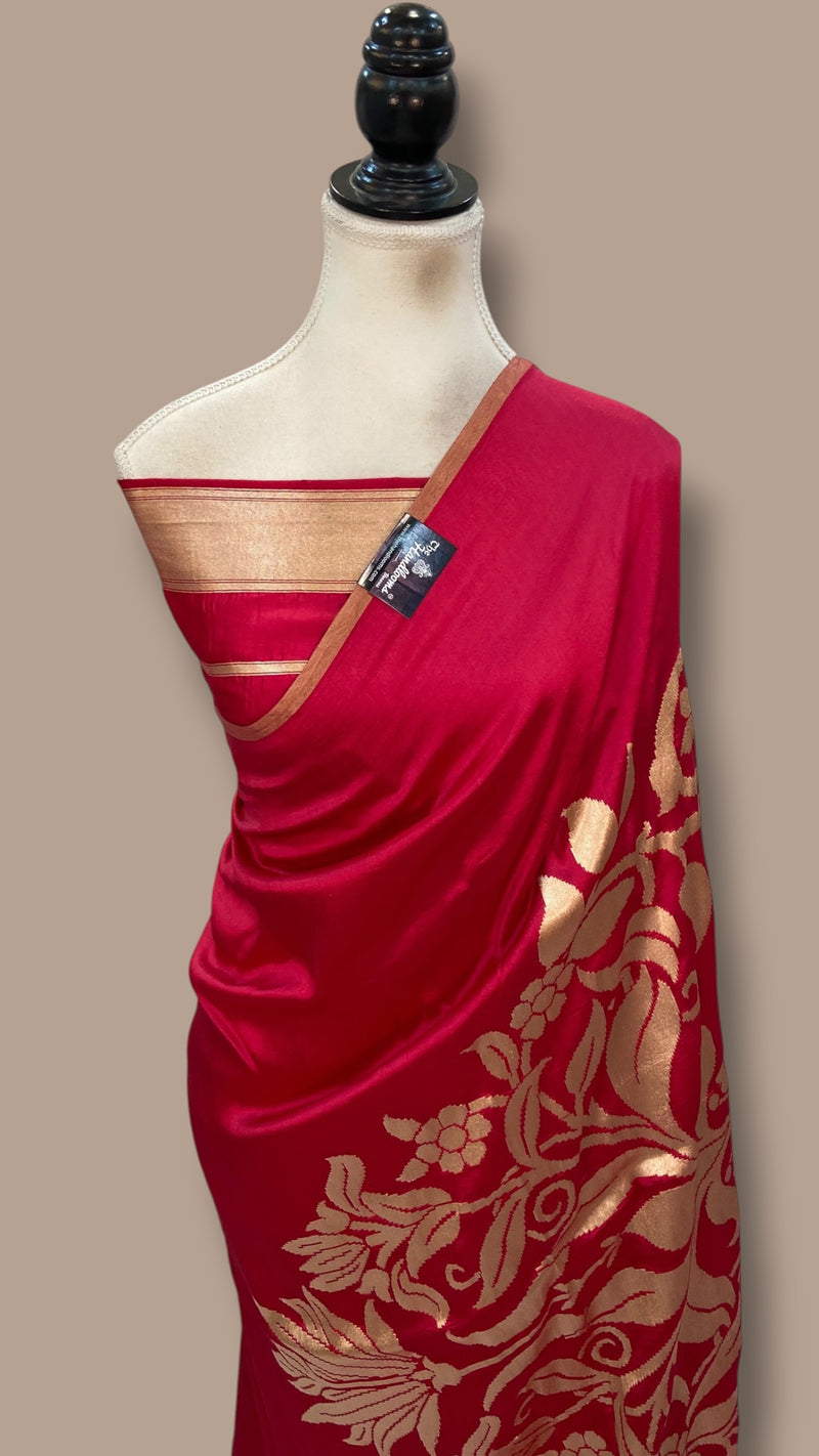 Pure Dupion Silk Handloom Banarasi Saree