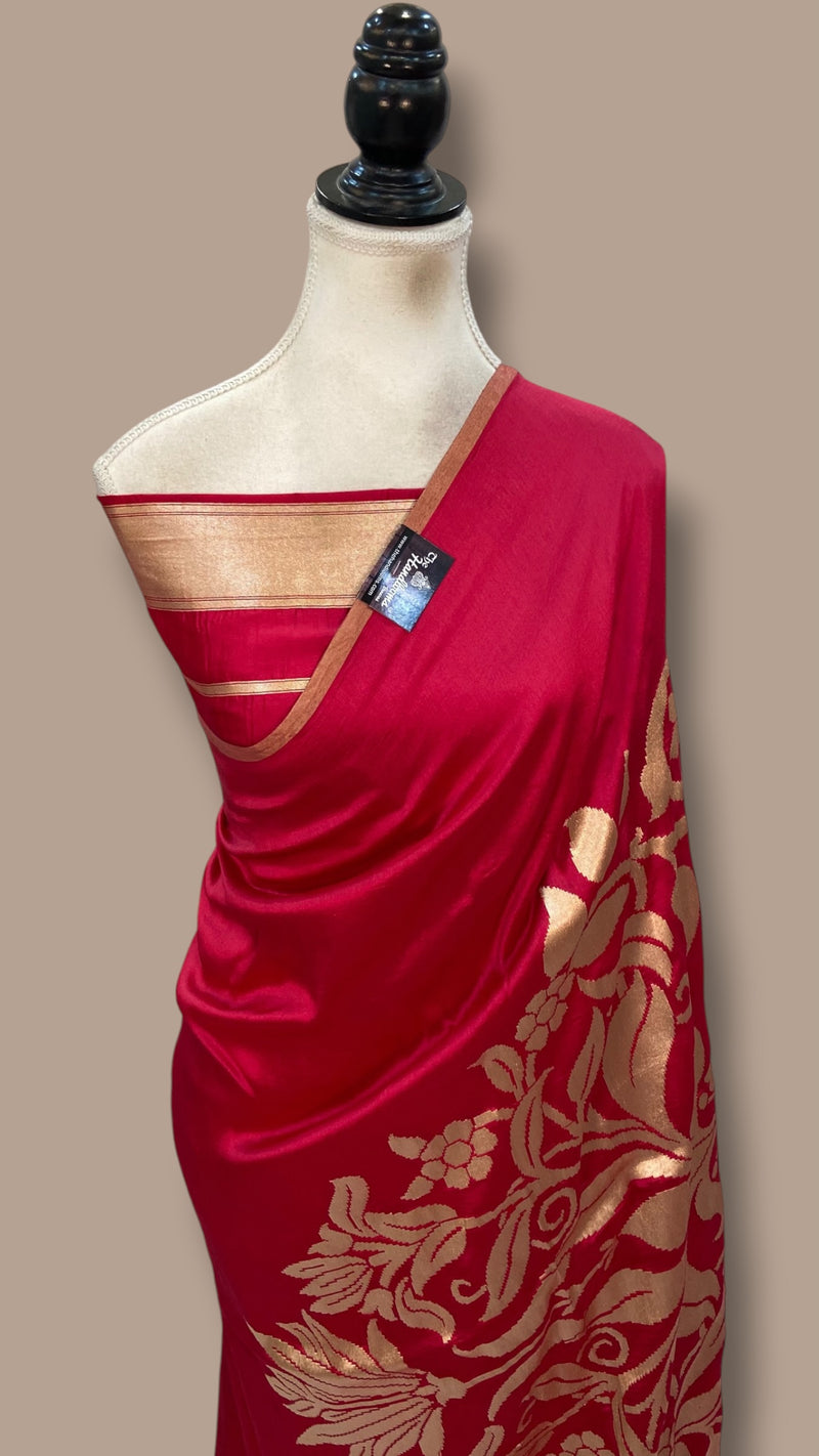 Pure Dupion Silk Handloom Banarasi Saree
