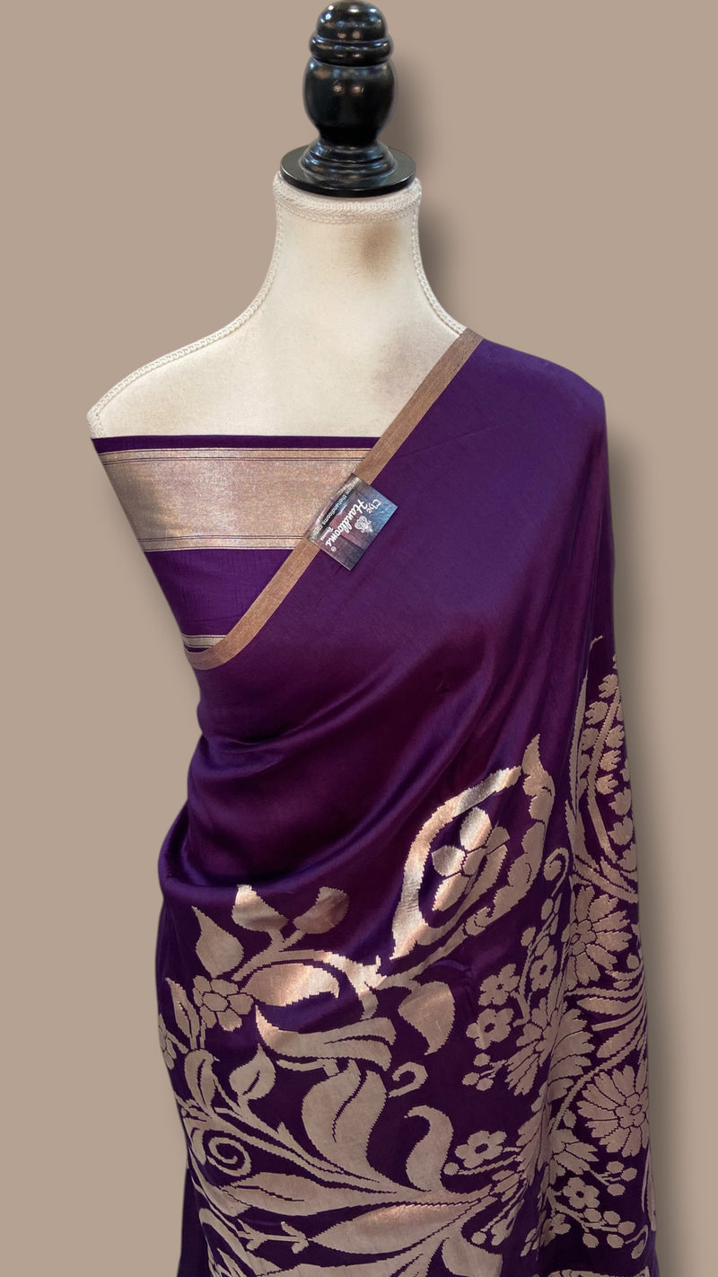 Pure Dupion Silk Handloom Banarasi Saree