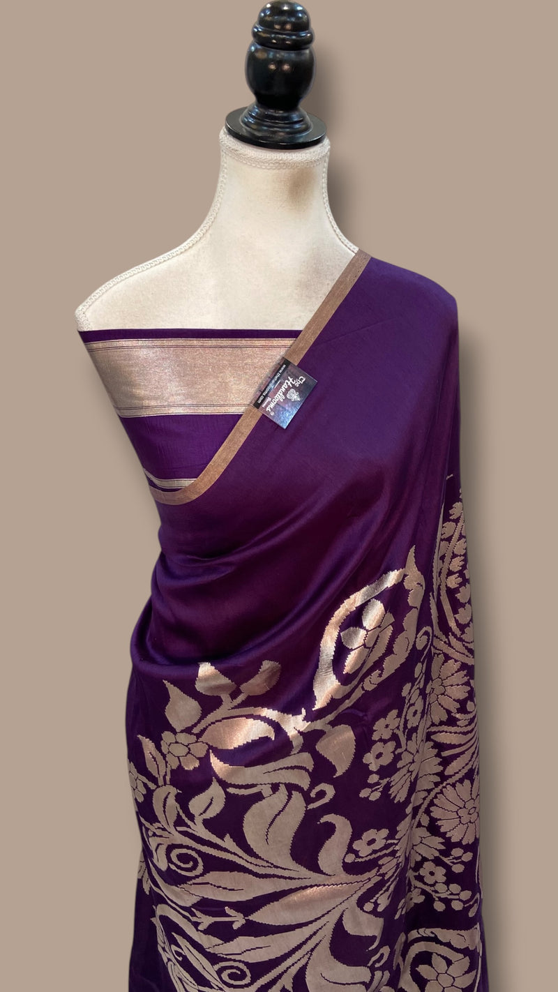 Pure Dupion Silk Handloom Banarasi Saree