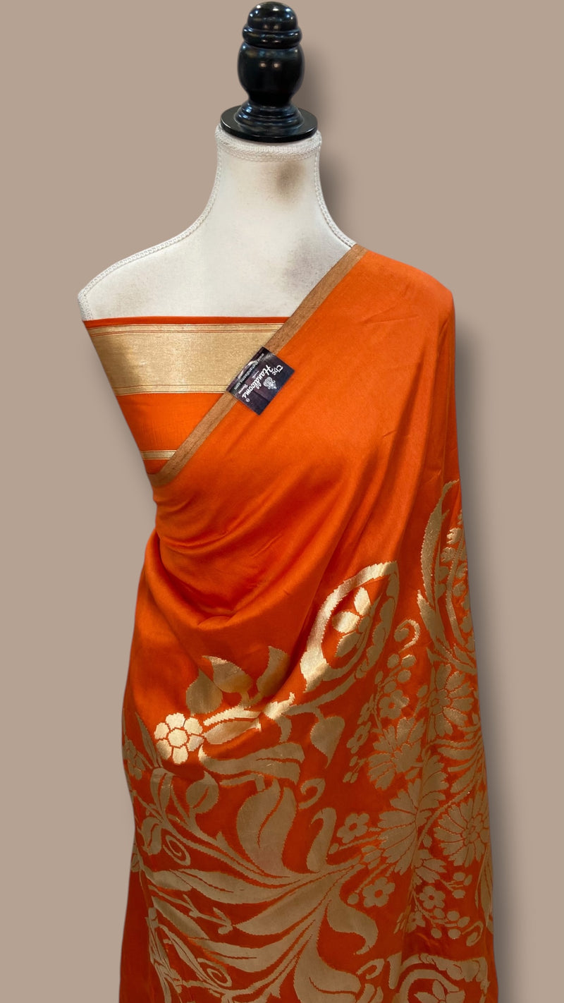 Pure Dupion Silk Handloom Banarasi Saree