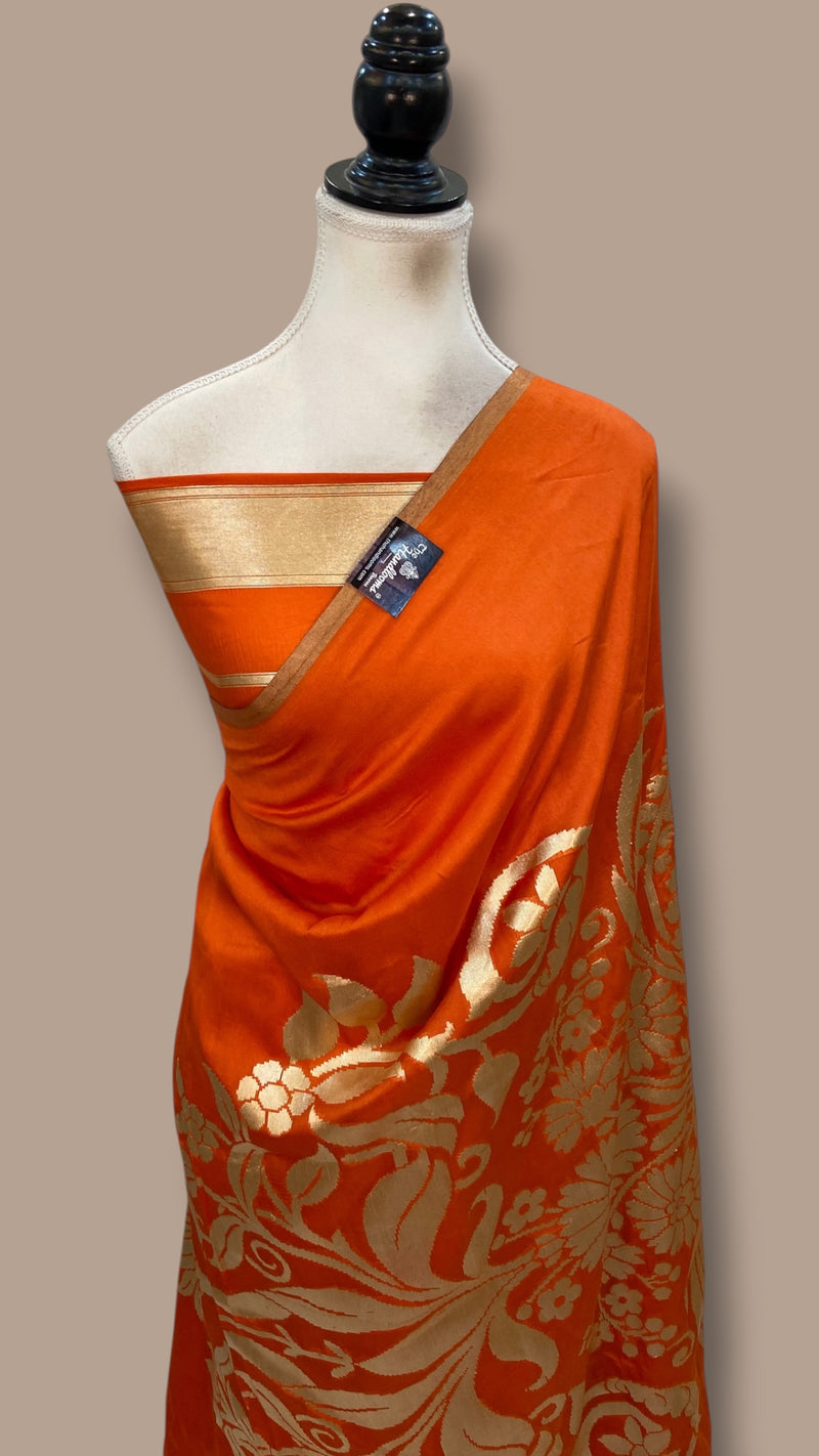 Pure Dupion Silk Handloom Banarasi Saree