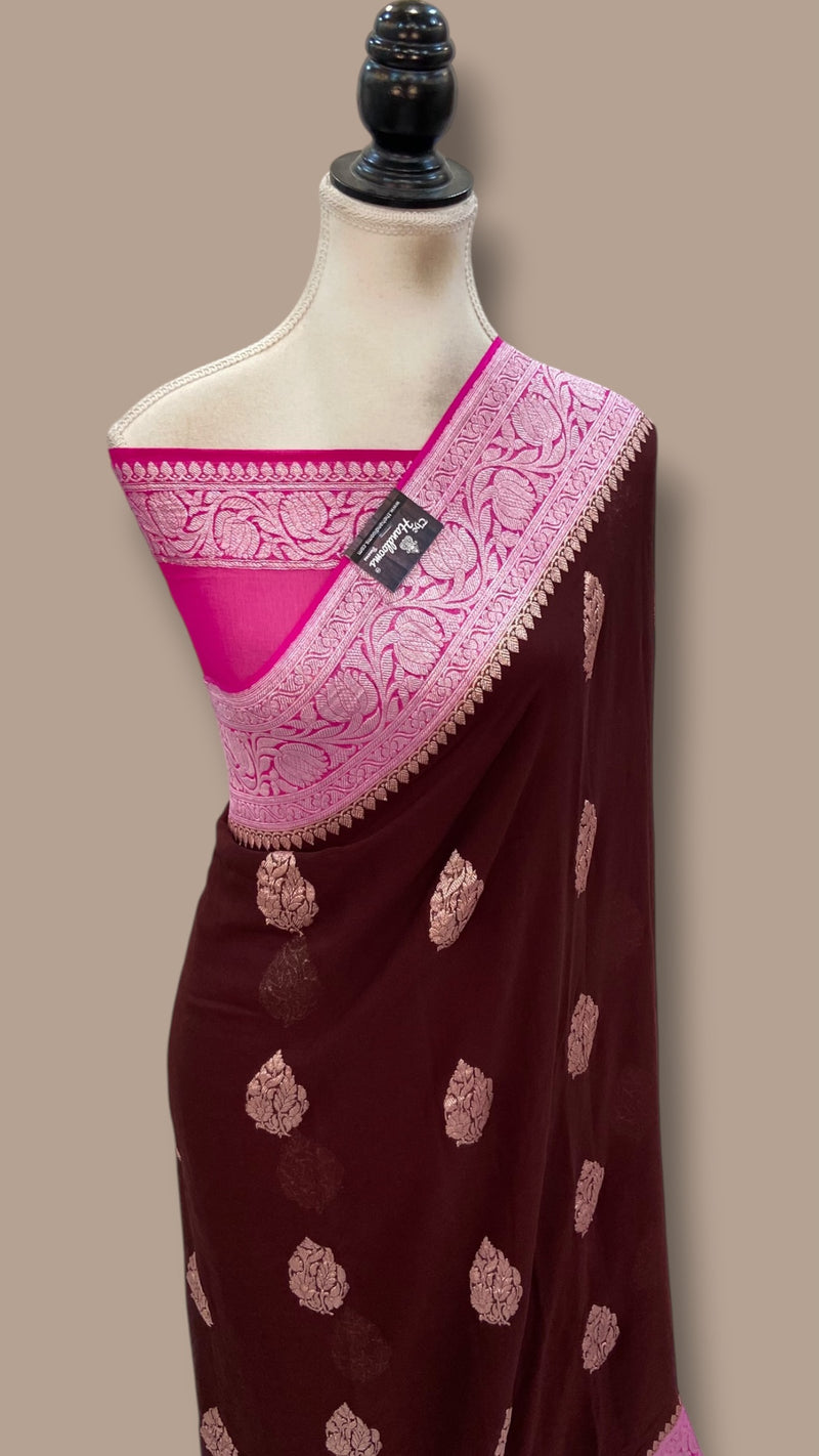 Pure Georgette Banarasi Saree