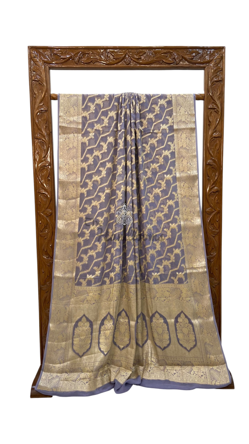 Pure Chiffon Khaddi Banarasi Saree