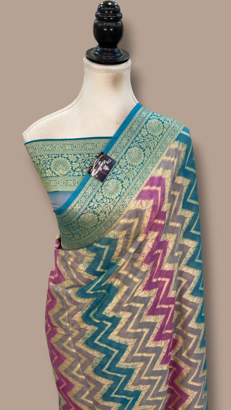 Pure Chiffon Khaddi Banarasi Saree