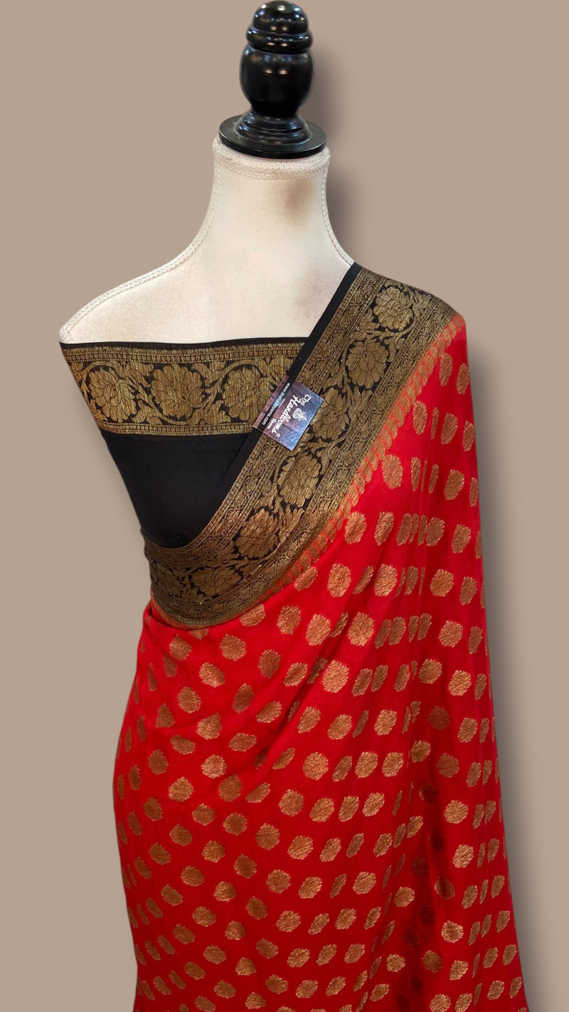 Pure Chiffon Khaddi Banarasi Saree
