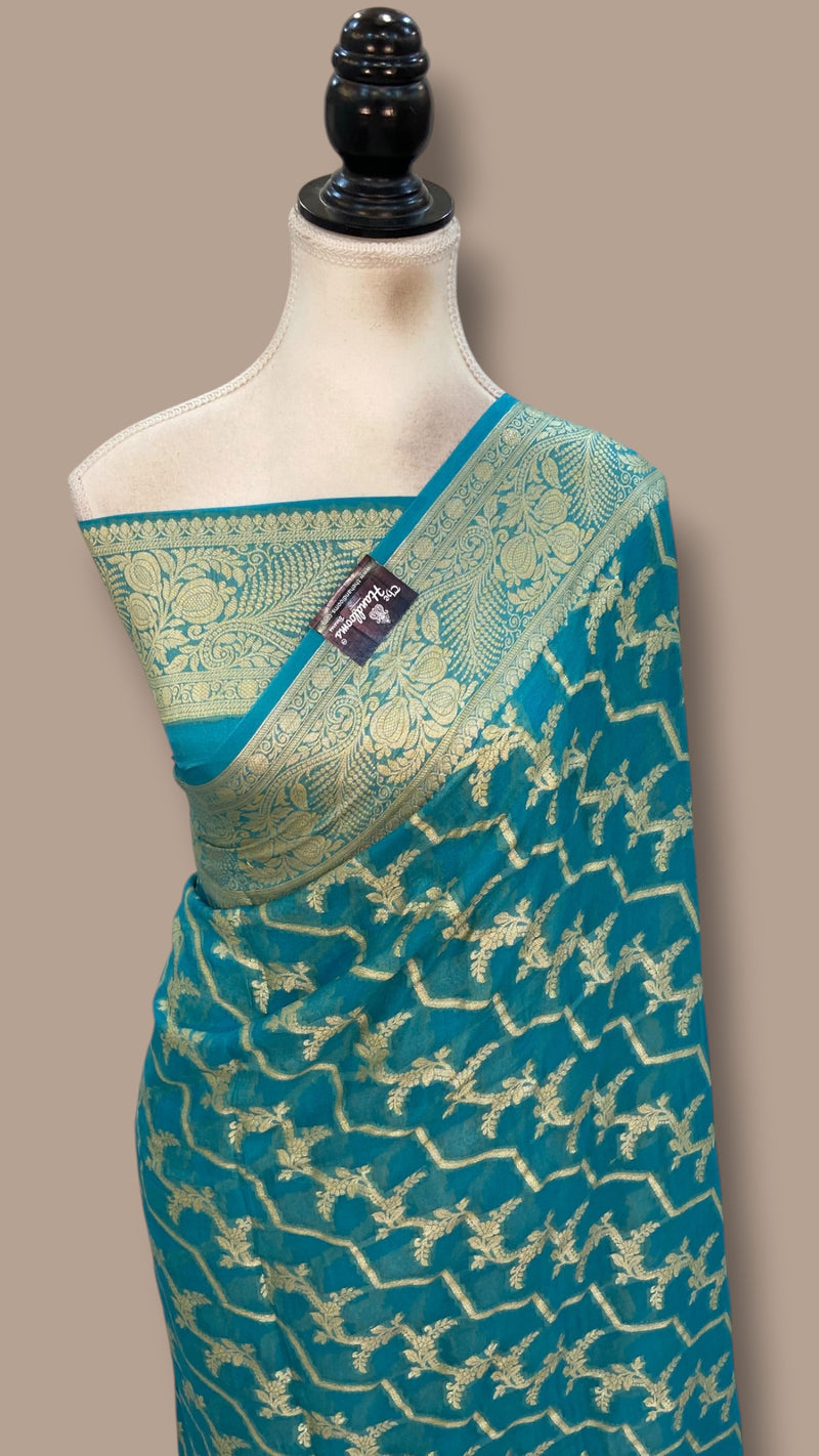 Pure Chiffon Khaddi Banarasi Saree