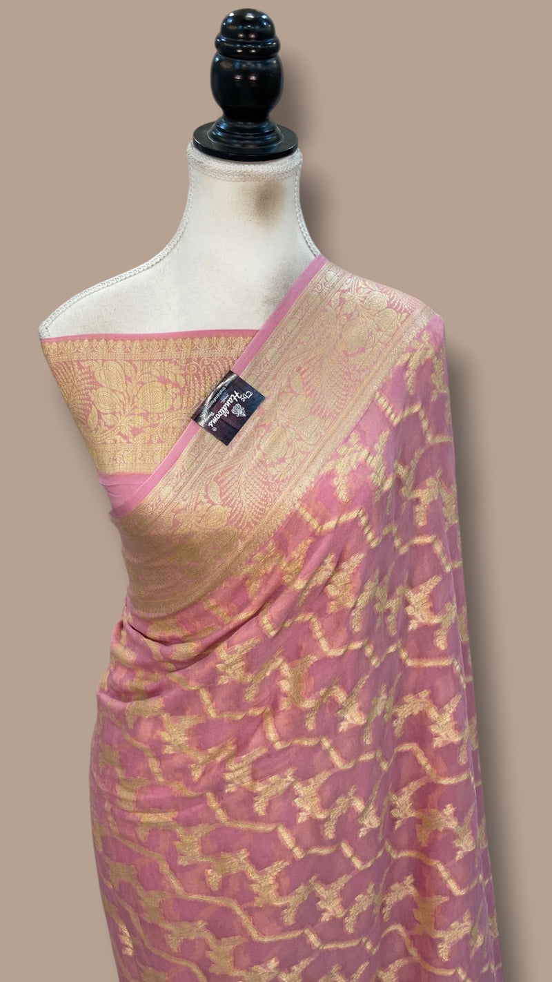 Pure Chiffon Khaddi Banarasi Saree