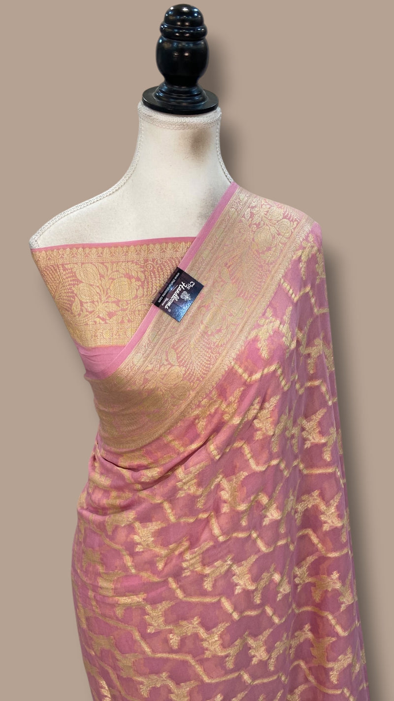 Pure Chiffon Khaddi Banarasi Saree