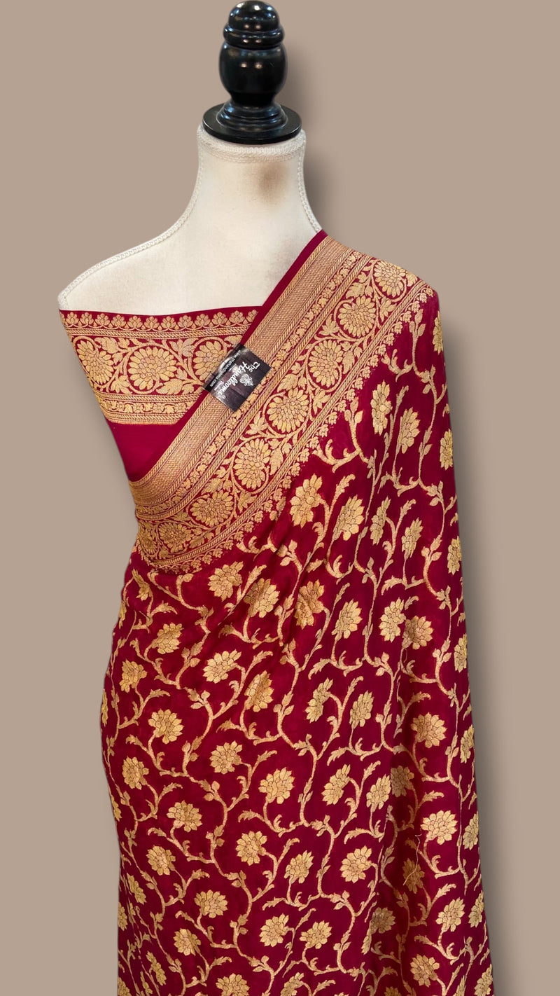 Pure Chiffon Khaddi Banarasi Saree