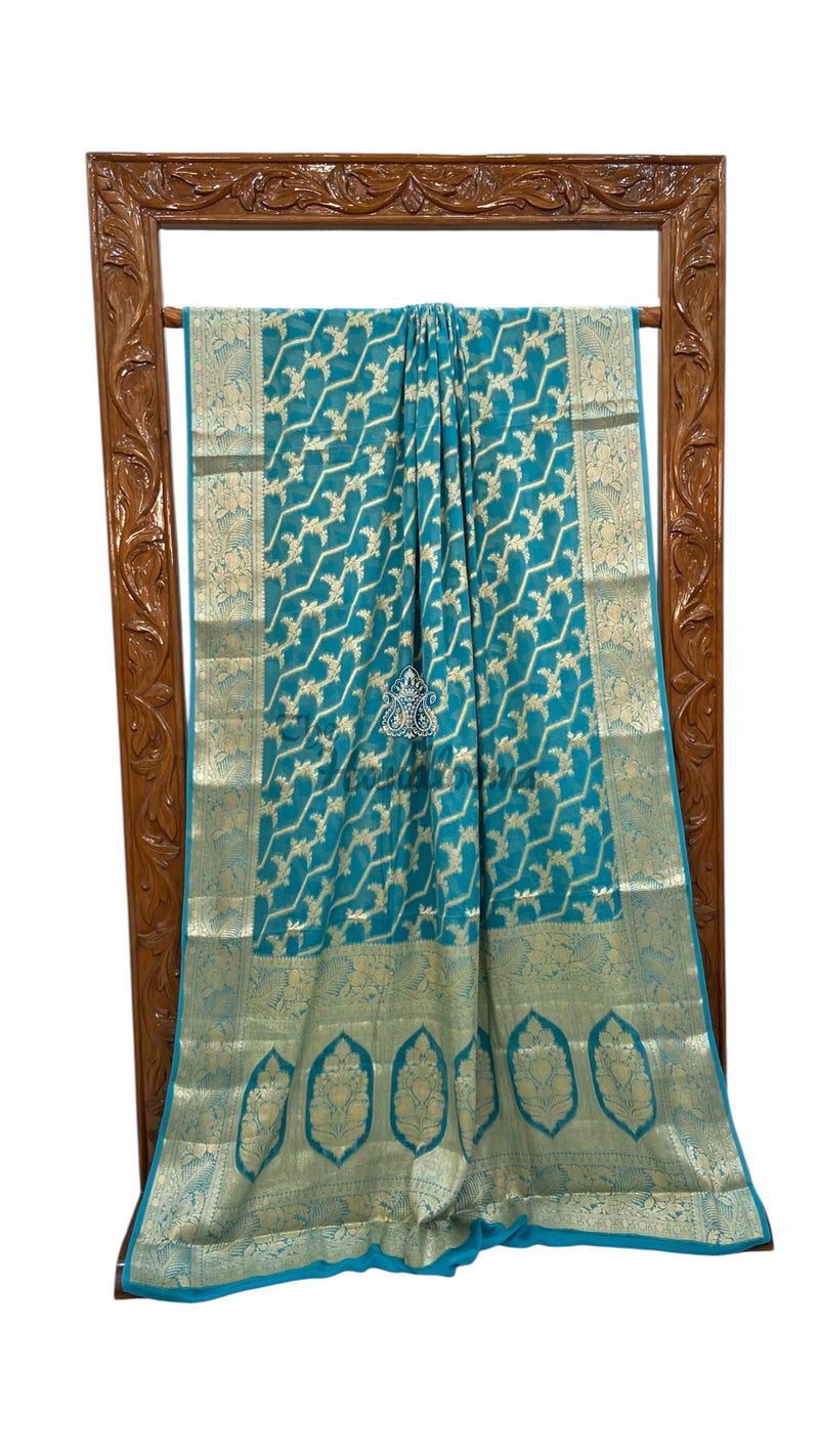 Pure Chiffon Khaddi Banarasi Saree
