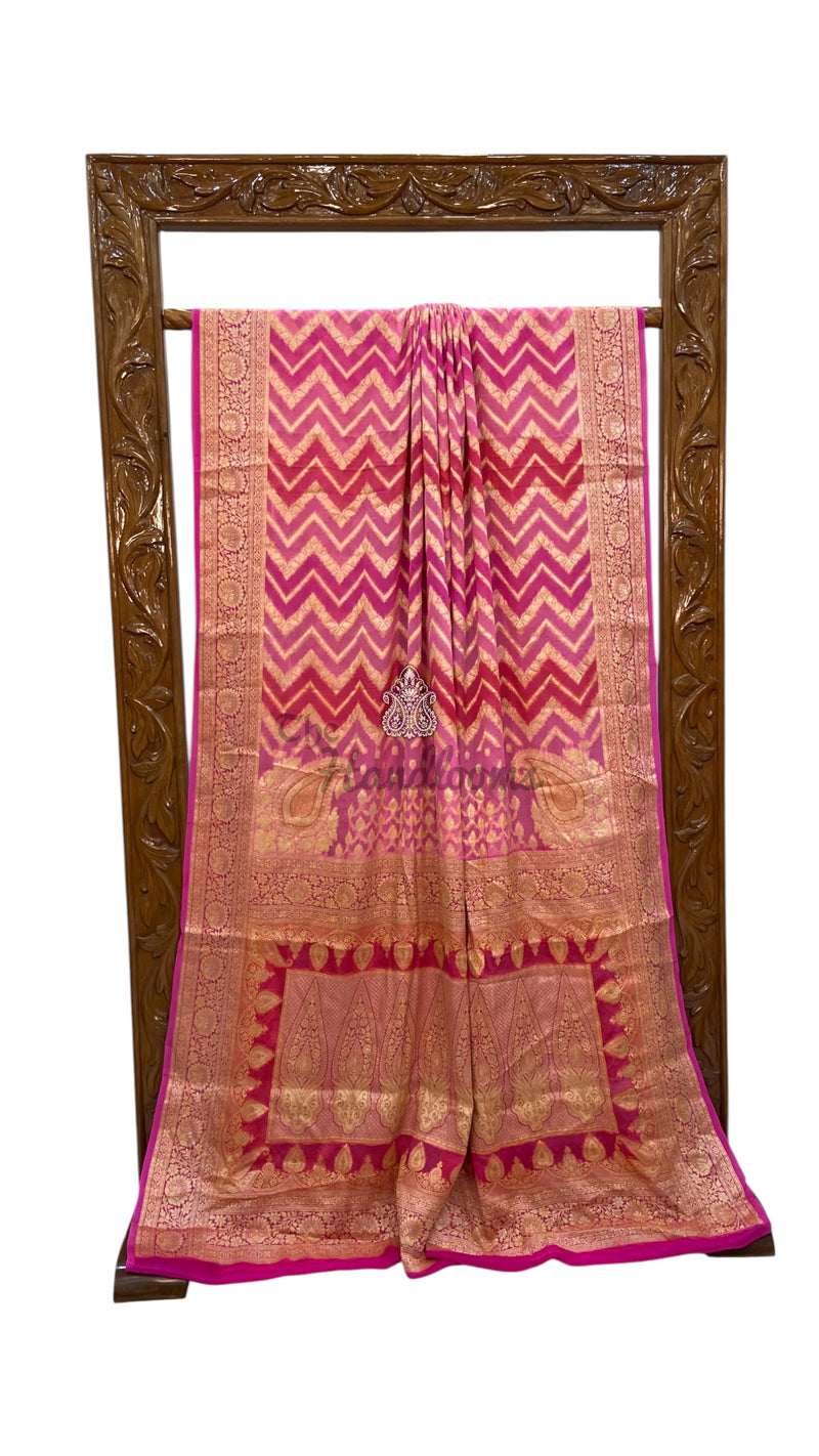 Pure Chiffon Khaddi Banarasi Saree