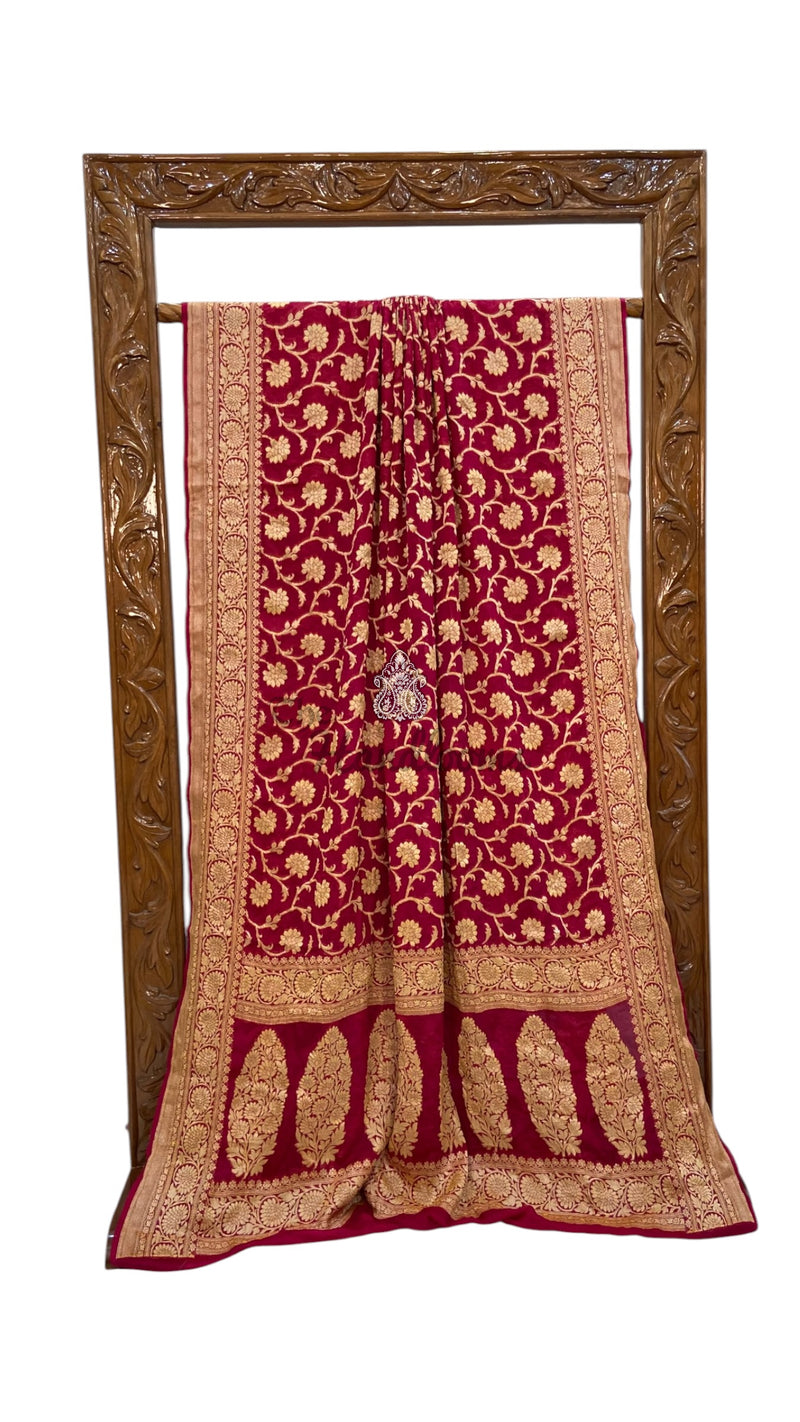 Pure Chiffon Khaddi Banarasi Saree