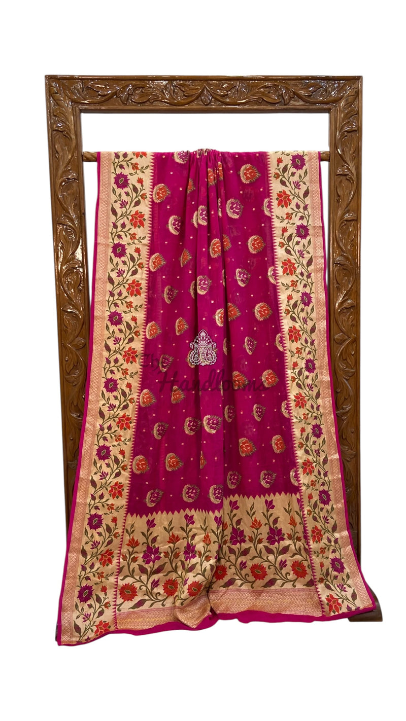 Pure Chiffon Khaddi Banarasi Saree