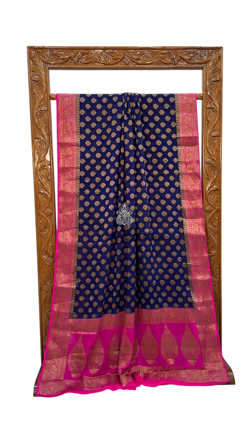 Pure Chiffon Khaddi Banarasi Saree