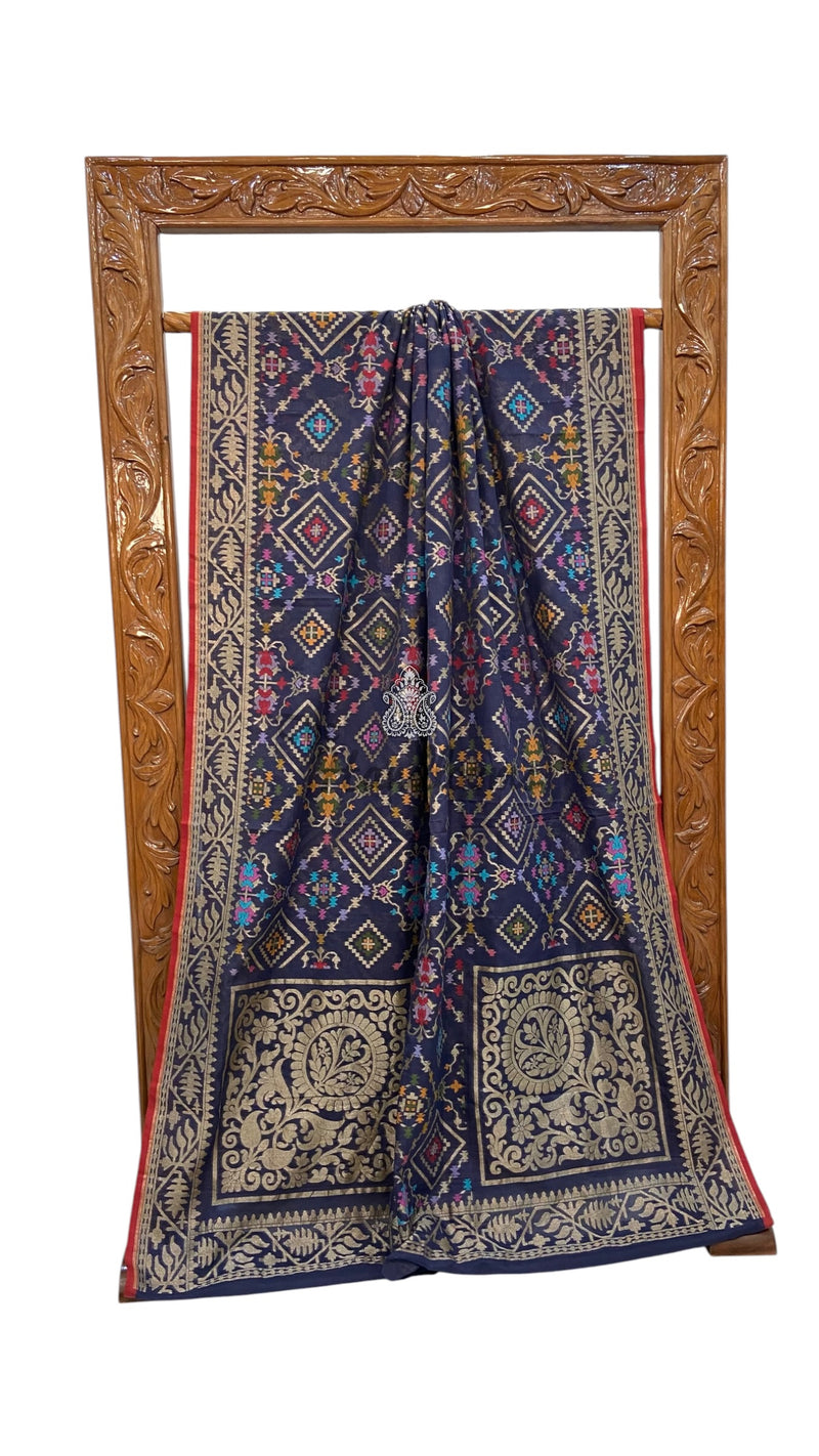 Pure Cotton Jamdani Handloom Banarasi Saree