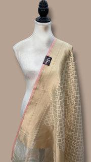 Pure Cotton Banarasi Handloom Dupatta - The Handlooms