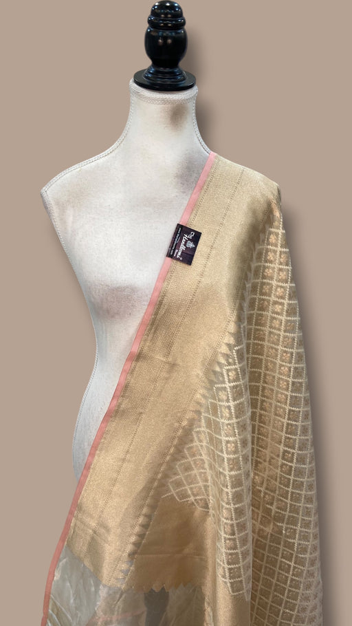 Pure Cotton Banarasi Handloom Dupatta - The Handlooms
