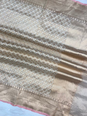 Pure Cotton Banarasi Handloom Dupatta - The Handlooms