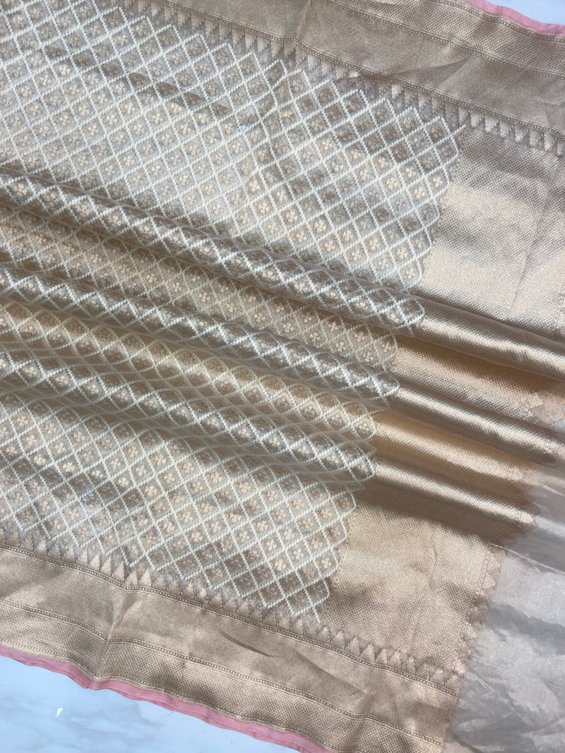 Pure Cotton Banarasi Handloom Dupatta - The Handlooms