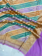 Khaddi Georgette Handloom Banarasi Dupatta - The Handlooms