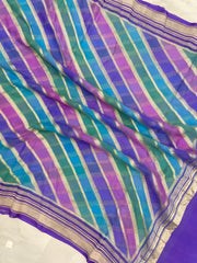 Khaddi Georgette Handloom Banarasi Dupatta - The Handlooms