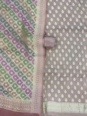 Tissue Khaddi Georgette Banarasi Dress material - The Handlooms