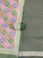 Tissue Khaddi Georgette Banarasi Dress material - The Handlooms