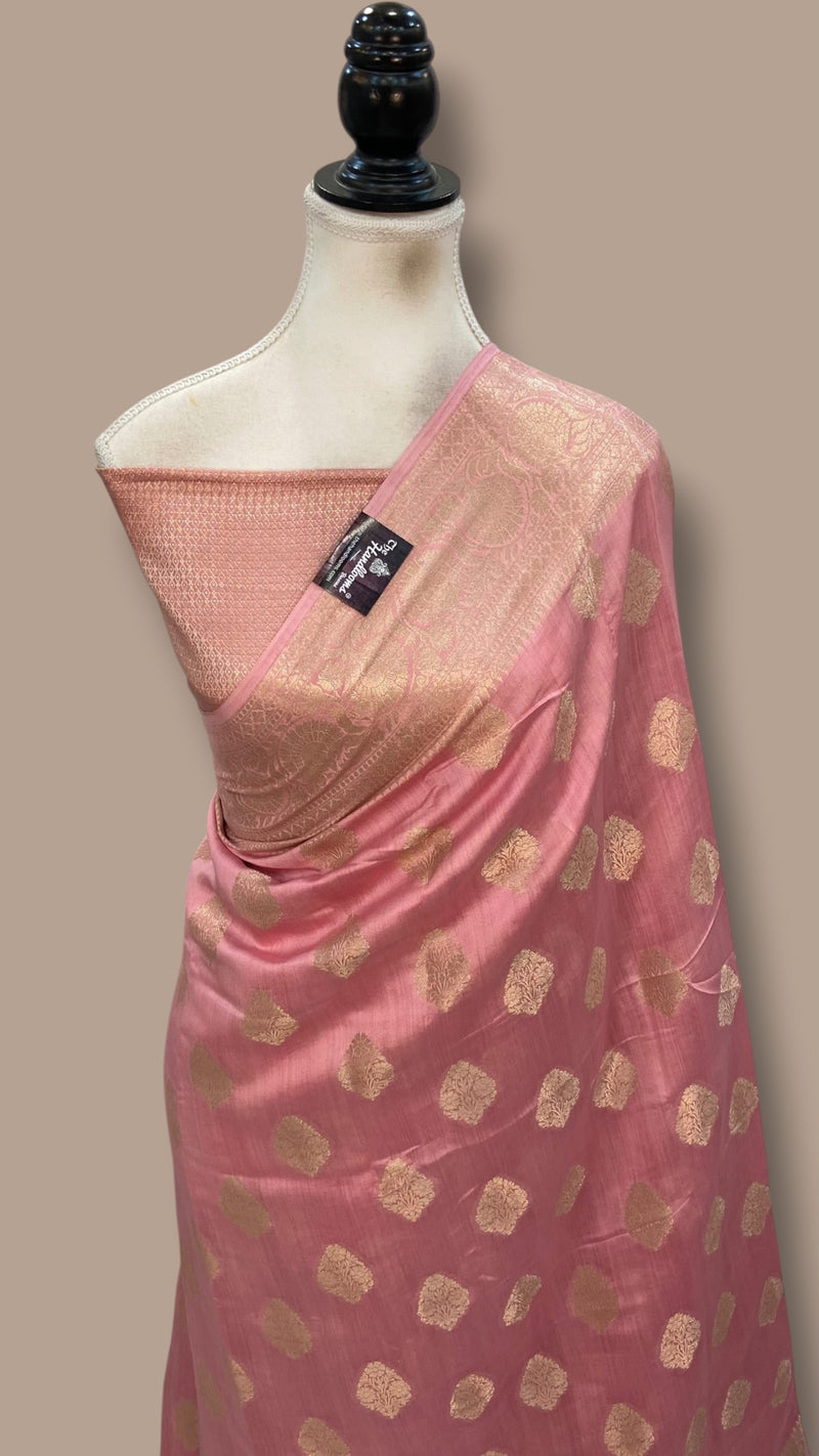 Pure Chiniya Silk Khaddi Handloom Banarasi Saree