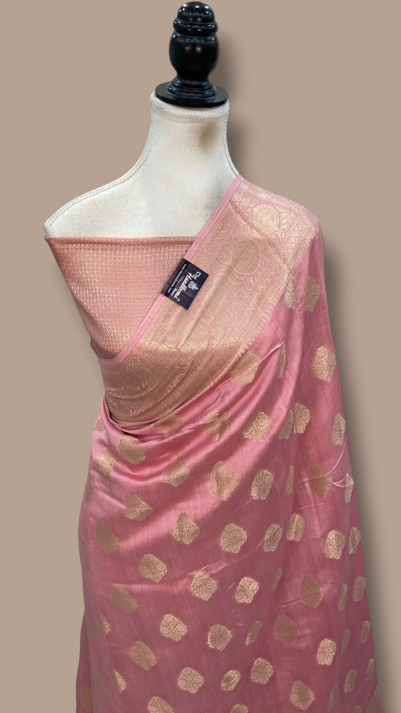 Pure Chiniya Silk Khaddi Handloom Banarasi Saree