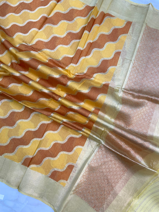 Pure kora Banarasi Handloom Dupatta