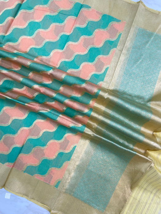 Pure kora Banarasi Handloom Dupatta