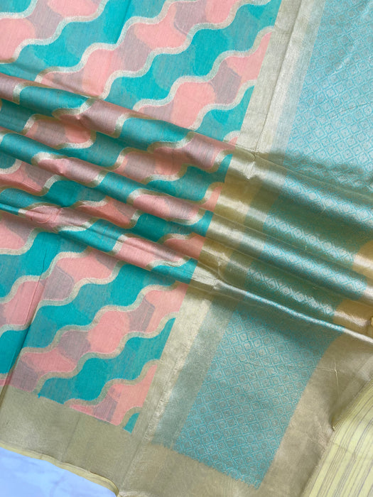 Pure kora Banarasi Handloom Dupatta