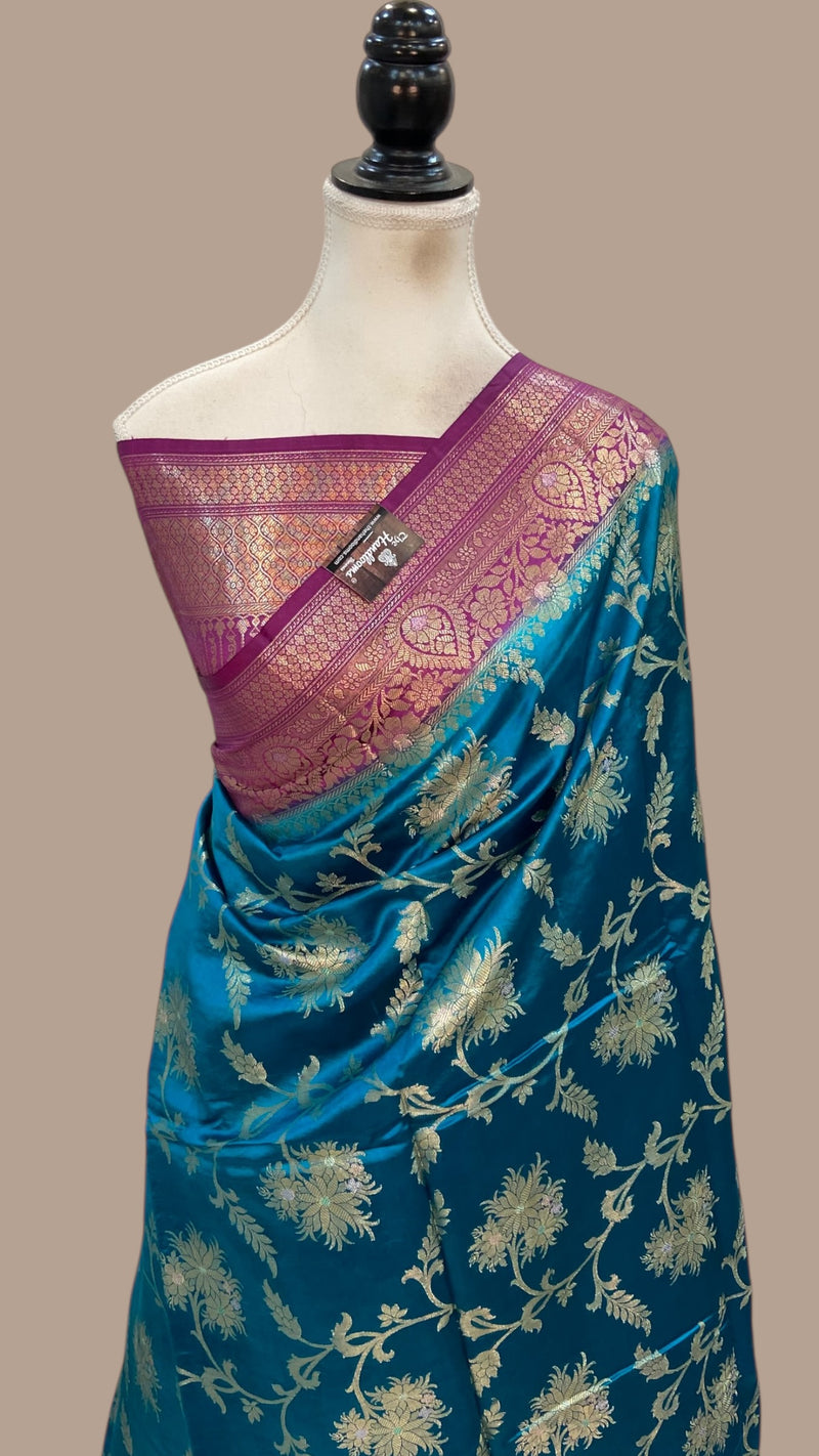 Pure Dupion Silk Banarasi Saree - The Handlooms