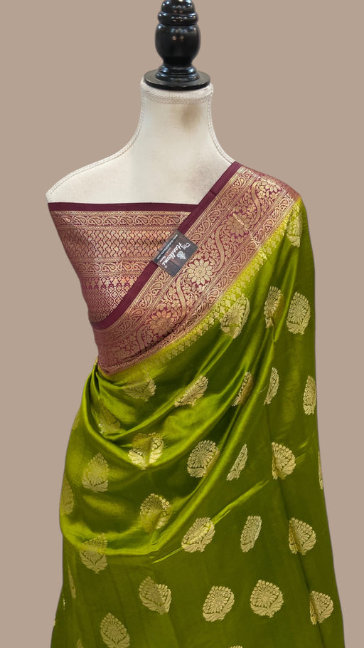 Pure Dupion Silk Banarasi Saree - The Handlooms