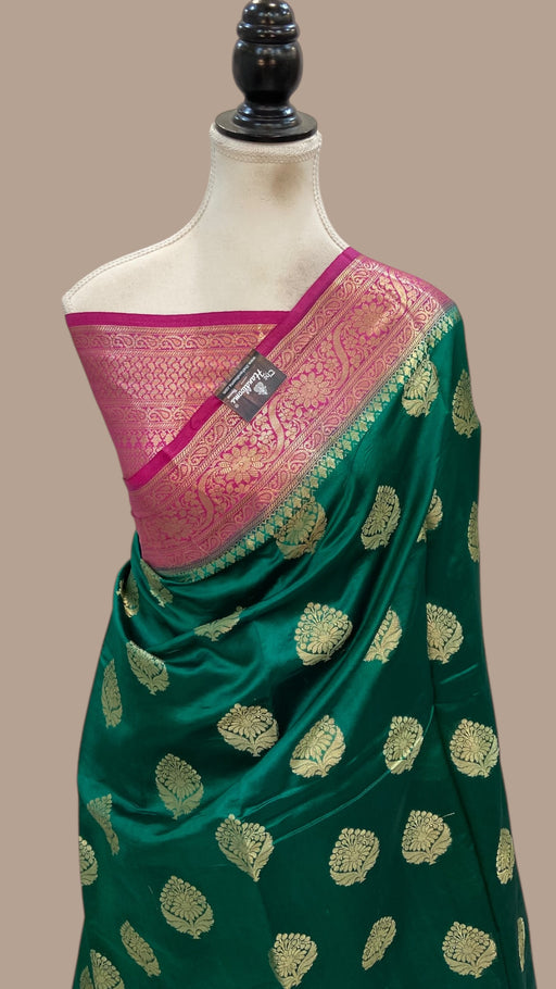 Pure Dupion Silk Banarasi Saree - The Handlooms