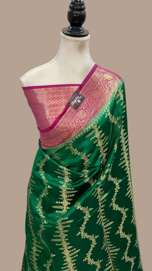 Pure Dupion Silk Banarasi Saree - The Handlooms